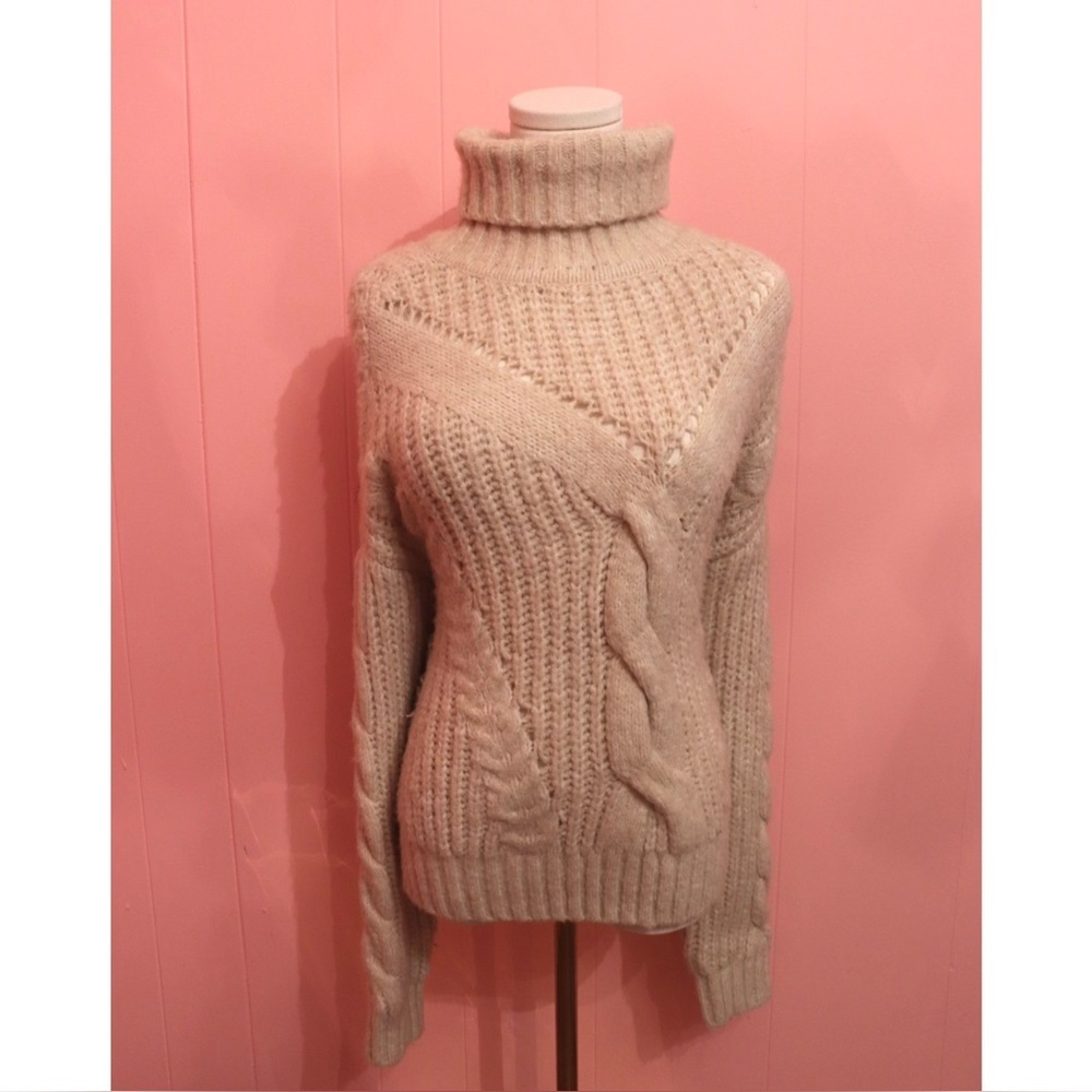 Dynamite Cream Turtleneck Sweater